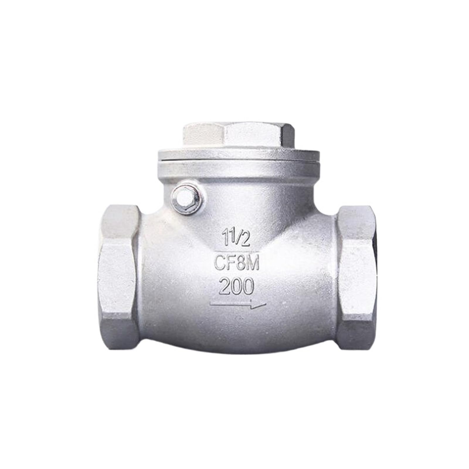 Clapet anti-retour horizontal 2 pouces en acier inoxydable 304 à filetage femelle BSP CF8M