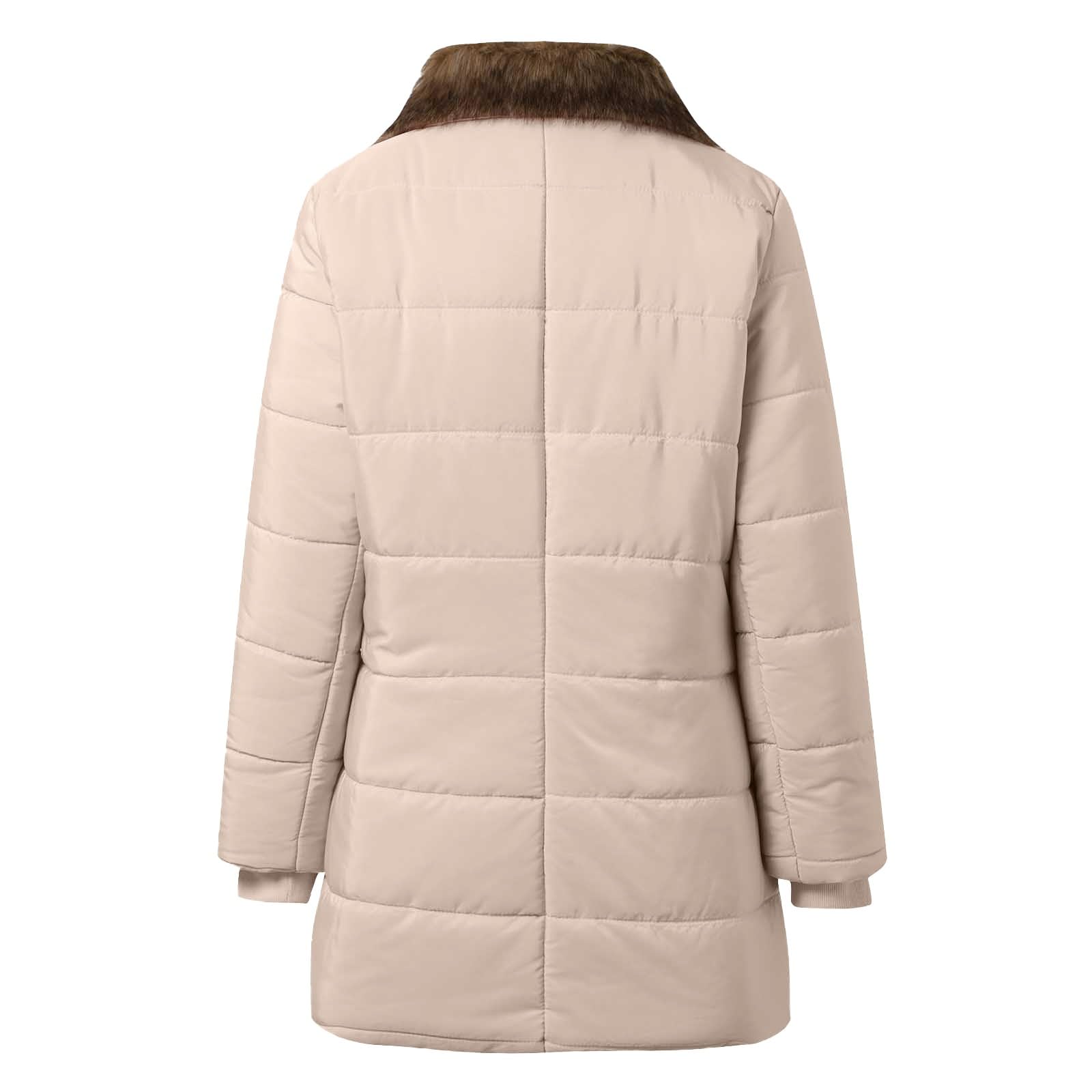 Giacca Autunno Piumini da Donna, Cappotti da Donna, Trench Lungo con Bottoni, Giacca Calda e Spessa, Soprabito Abbigliamento Esterno con Cappuccio Sera