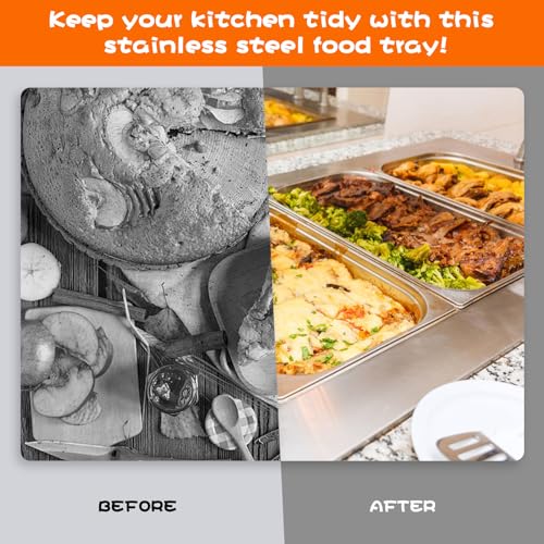 NZZVNZ 3 Set Panier-Set aus Edelstahl, Panier mit Deckel 32.5 * 17.5 * 6.5cm Schale zum Panieren Brotbackform Brottopf Lebensmittelboxen für Schnitzel Fleisch Fisch – Bild 6