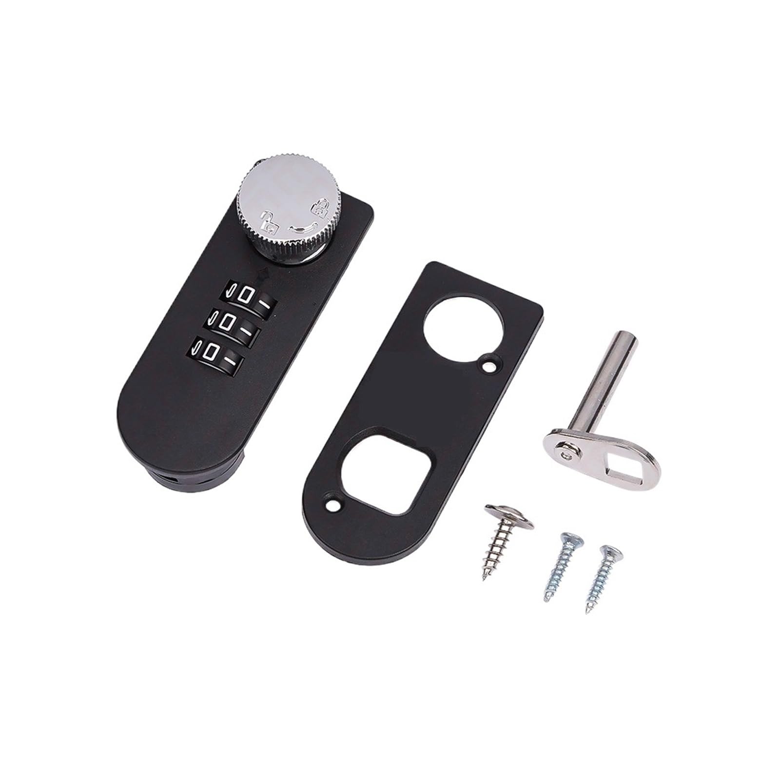 Cam Lock, Combination Password Drawer Lock Cabinet Locks Furniture Security Lock Mechanical Safety Suitable for Home Office(Triple Lock Right)