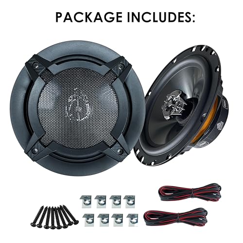 Ryukiro 350 Watt 6.5 Inch Coaxial 3 Way Speaker (One Pair) Full Range Tweeter & Mid Woofer for Automotive Vehicle Audio Car Stereo - Image 5