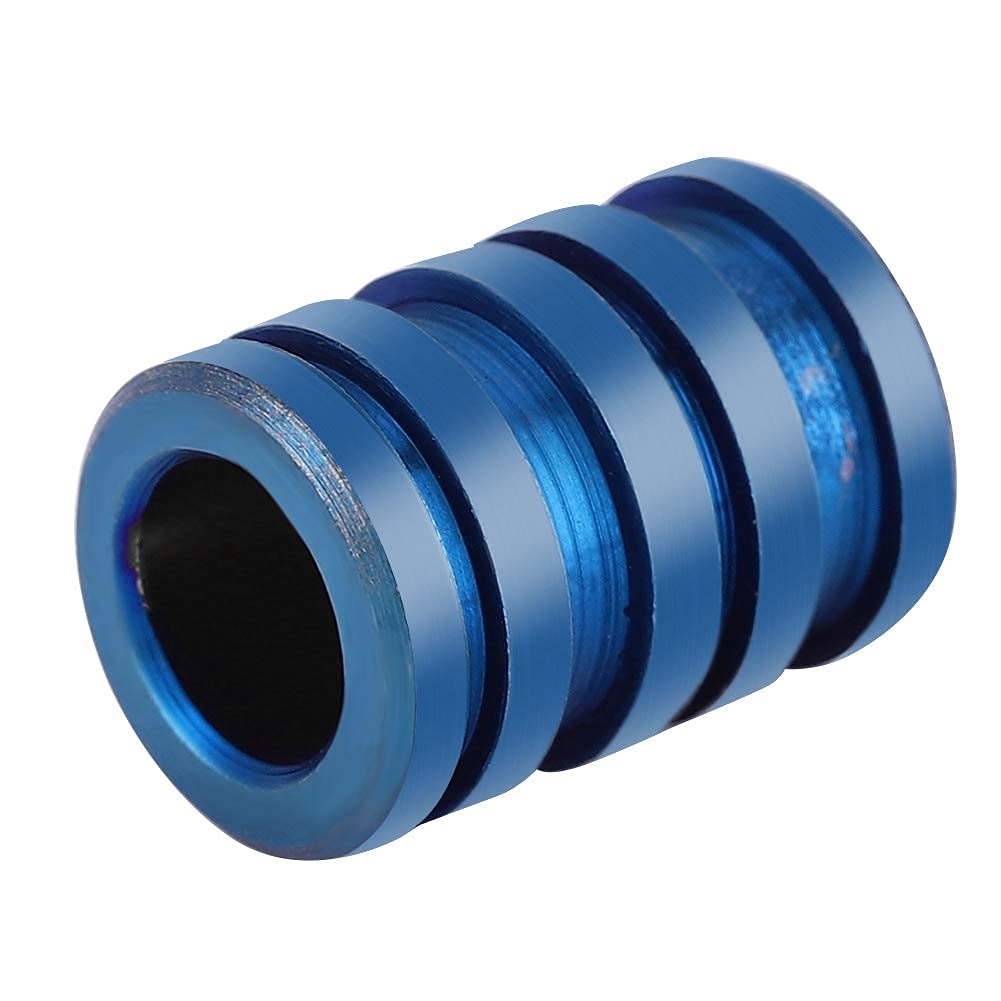 Titanium Knife Lanyard Bead, Durable and Lightweight, Parachute Cord Bead, Large Blue, Pendant for Outdoor, Everyday Carry and Sport Accessories