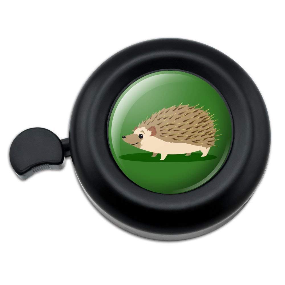 GRAPHICS & MORE Hedgehog on Green Bicycle Handlebar Bike Bell