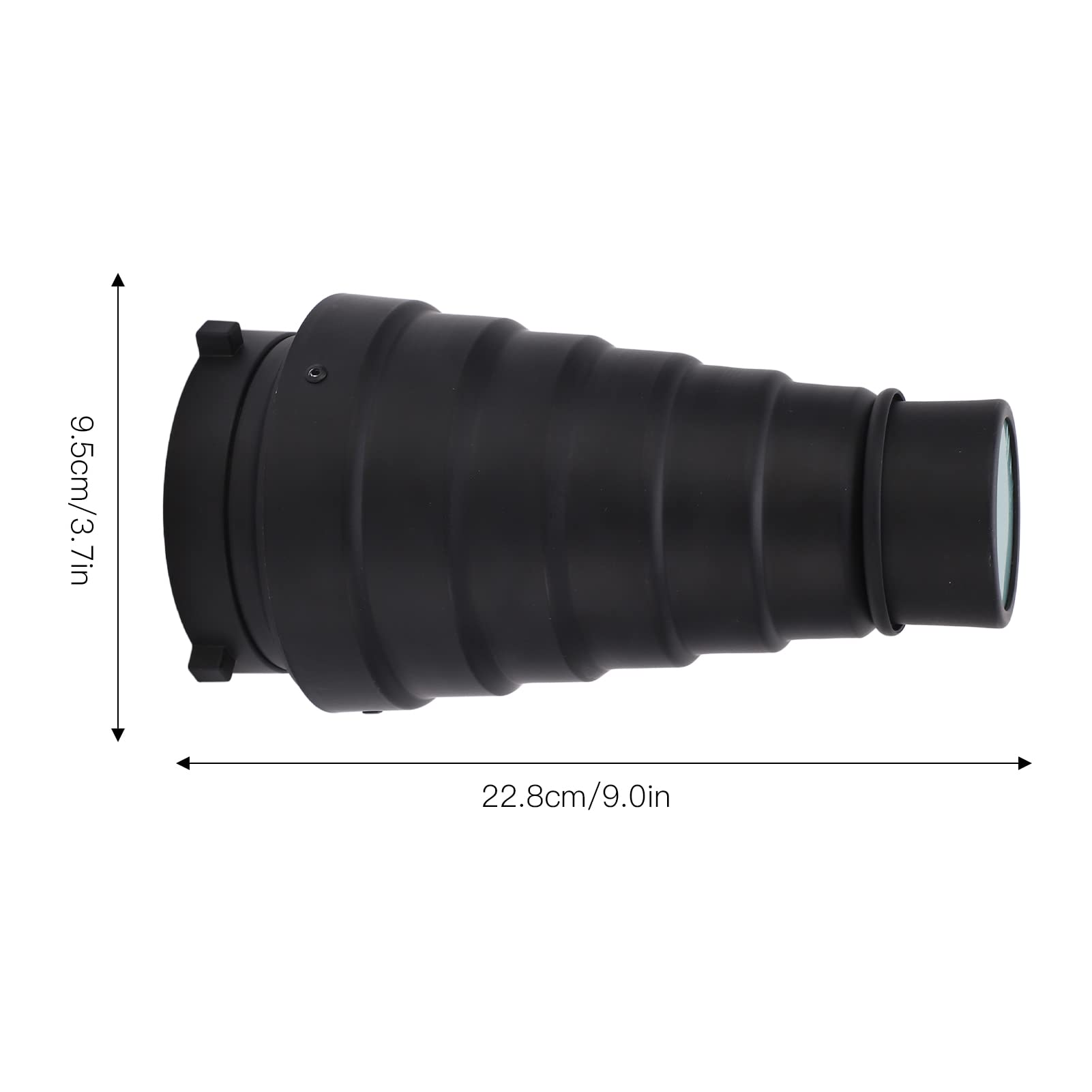 VBESTLIFE Kit Snoot Conique pour Accessoires Flash, Filtres Gel Couleur 5 Pièces Kit Snoot Conique Montage Snoot pour Studio Photo Vidéo Flash Light