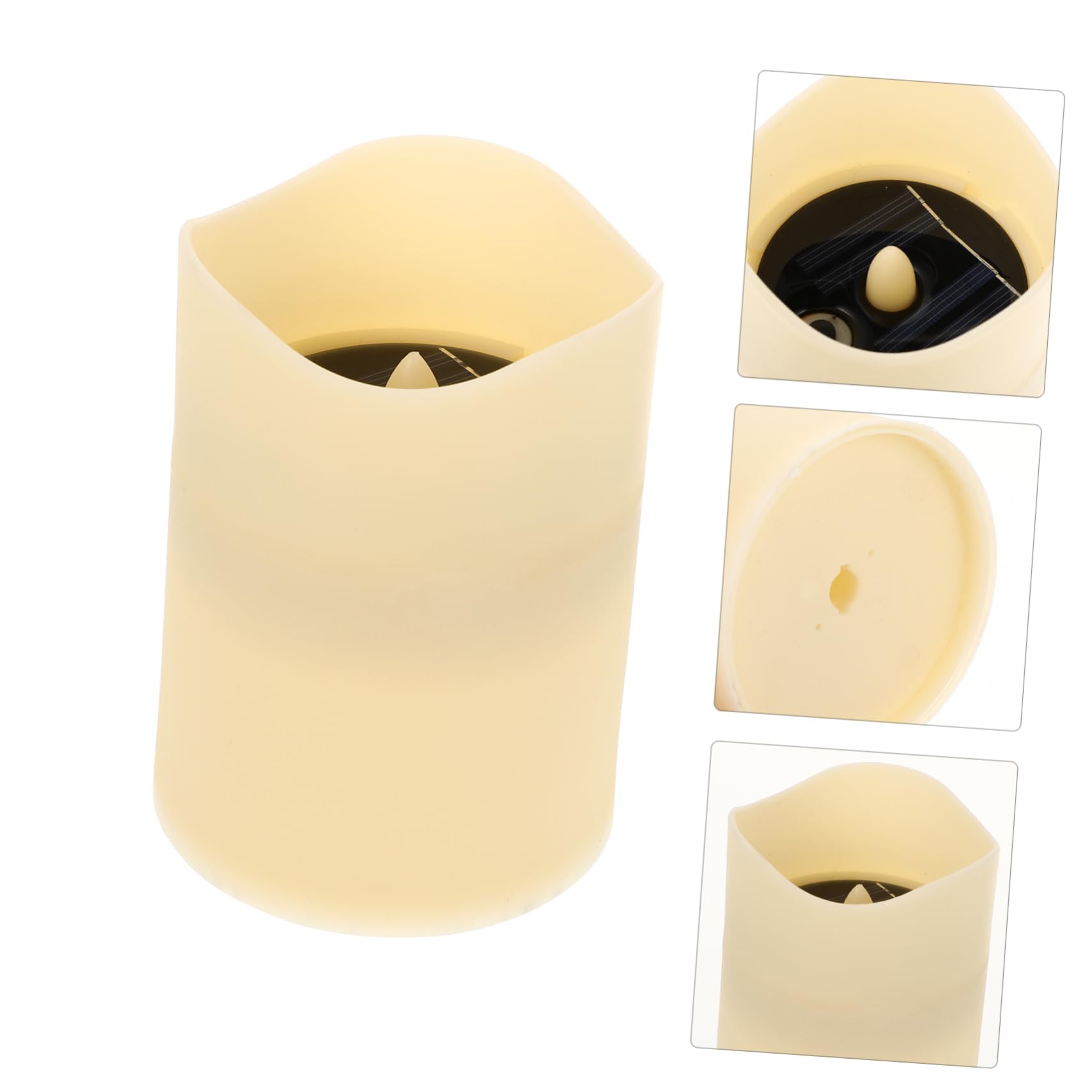 Lampada Candela Solare senza Fiamma 4 Pezzi Plastico
