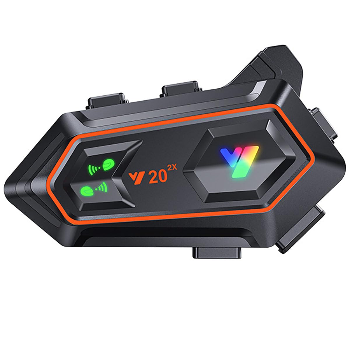 FRoon Auricolare per Sistema di Comunicazione Bluetooth per Moto, con possibilità di interfono per Due Persone, Adattabile a Normali Auricolari Bluetooth, Compatibile con Tutti i caschi,1pcs