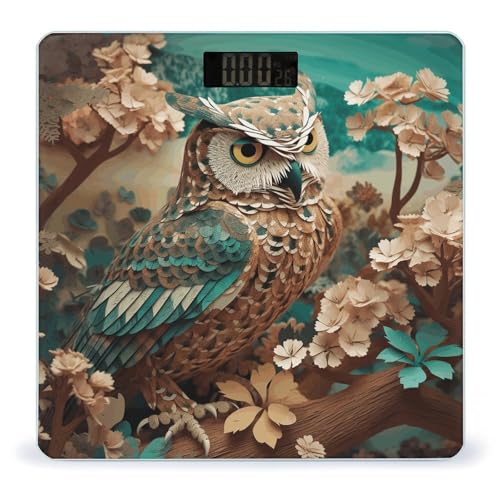 Balanza digital para baño Owl2 de vidrio templado