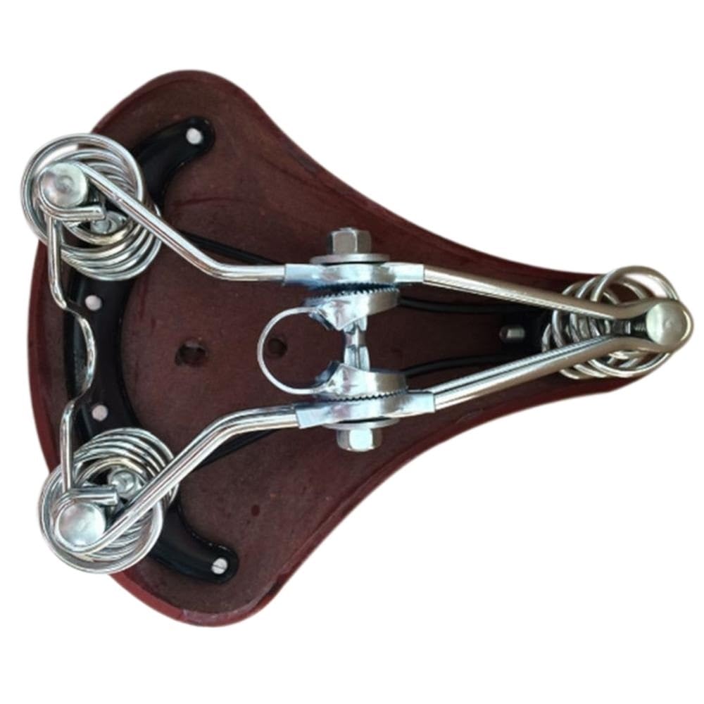 Sella Bici Sella da bicicletta in pelle vintage retrò, comodo cuscino, sostituzione del cuscinetto sportivo for bici strada MTB