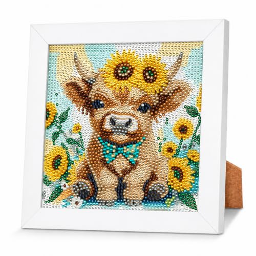 Nikolle Diamond Painting Kits with Wooden Frame, Merch, DIY Diamond Art Kits for Beginners, Gifts for Women 9x9 inch(Blue/Big)