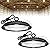 HYPERLITE High Bay LED Lights: 2-Pack 250W UFO LED Light with Plug & Play Plug - 5000K IP65 Waterproof Shatterproof Lighting Fixture