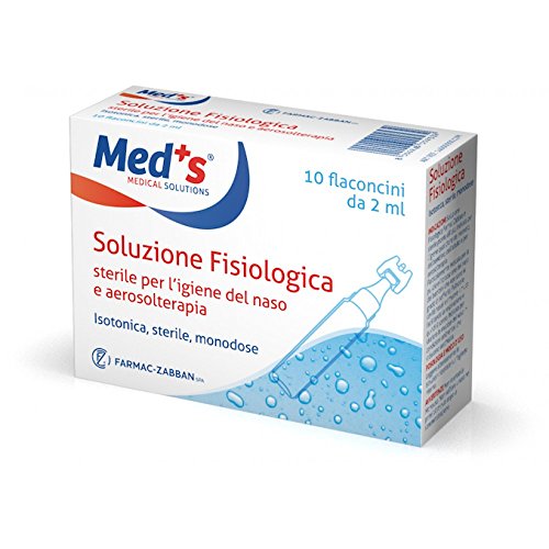 Solución fisiológica de Med 10 viales de 2 ml