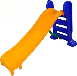 Escorregador Infantil Plástico - Médio 3 Degraus Amarelo c/ Azul