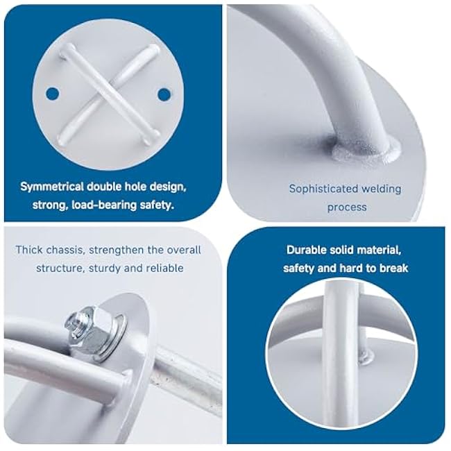 Wall and Ceiling Mount Bracket for Suspension Straps, Gymnastic Rings, Yoga Swings & Hammock Resistance Band Battle Rope