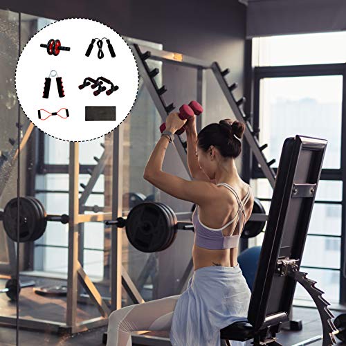 Conjunto de exercícios abdominais Besportble com barra de joelho com rolo de roda AB e manoplas de e