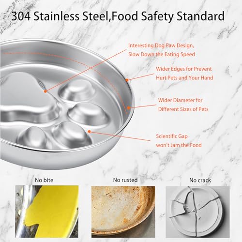Vixrador-Slow-Feeder-Dog-BowlsStainless-Steel-Non-Slip-Dog-Slow-Feeder-BowlDog-Bowl-Slow-Feeder-for-Small-Medium-Large-BreedsSlow-Down-Eating-Dog-Bowl-for-Fast-Eaters