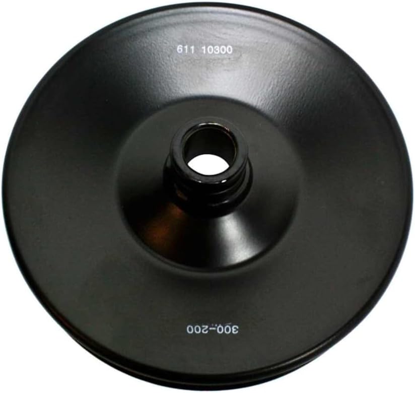 KarParts360 For Chevy LCF 4500 2016 Power Steering Pump Pulley | Steel | Serpentine Belt Type | Black Color | Press-Fit Mount Type | 5 Groove | Replacement For 10085755, 12573728