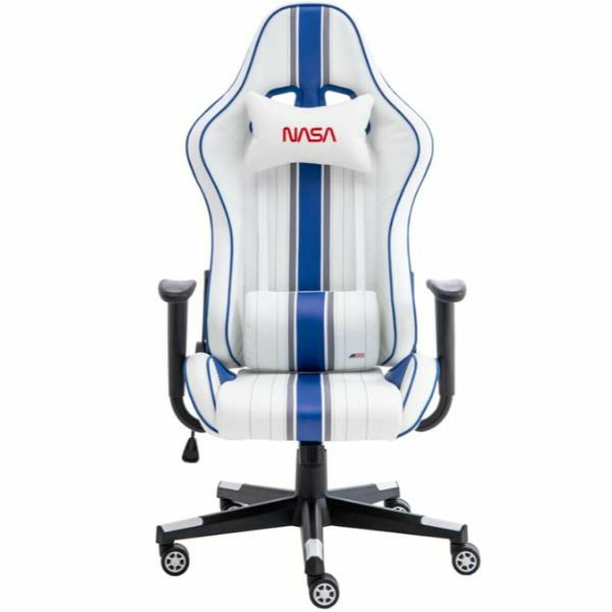 NASA AT012BIS-WB Silla Gaming Ergonómica Con Asiento Acolchado y Soporte Lumbar, Silla Gamer Ajustable Para Máximo Confort, Hasta 120kg