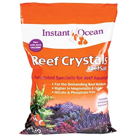 Instant Ocean Reef Crystals Reef Salt For 50 Gallons, Enriched Formulation For aquariums Cover