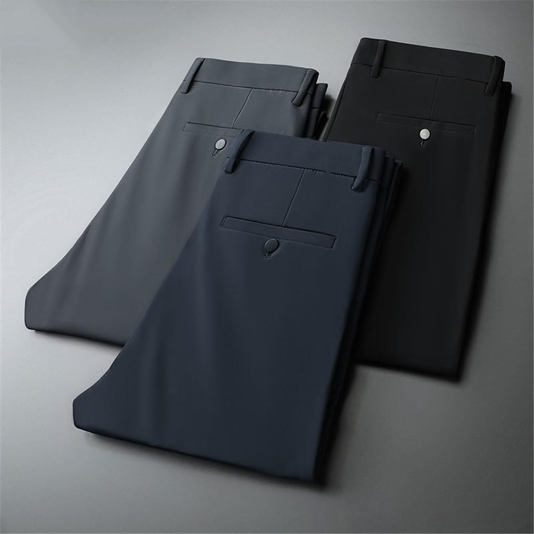 Vogrtcc Pantaloni Casual da Uomo Pantaloni Dritti Larghi