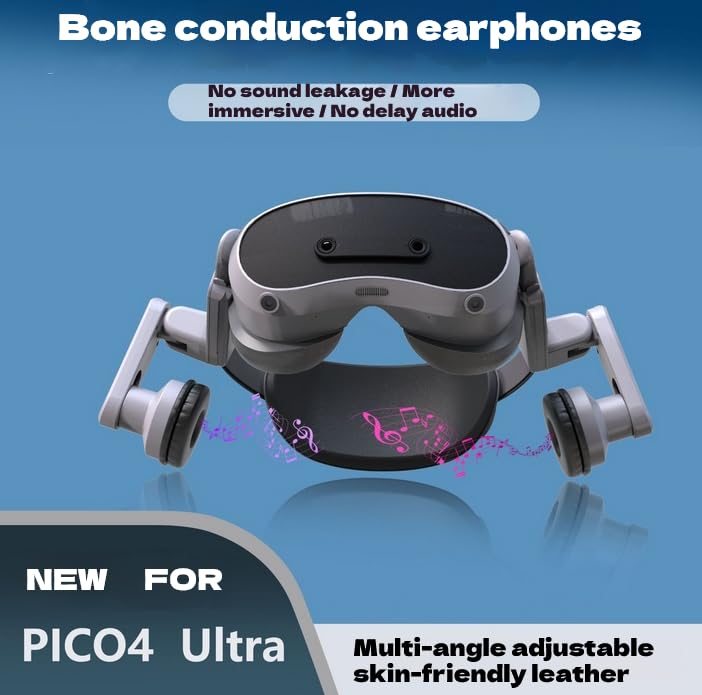 Amazon.co.jp: Pico 4 Ultra に対応 ヘッドホン 原音伝導型イヤホン