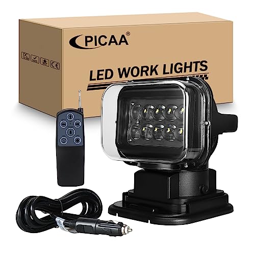 PICAA 7 Zoll LED Arbeitsscheinwerfer - 36W Spotlicht Mit Magnetfuß Für Auto, LKW & Offroad