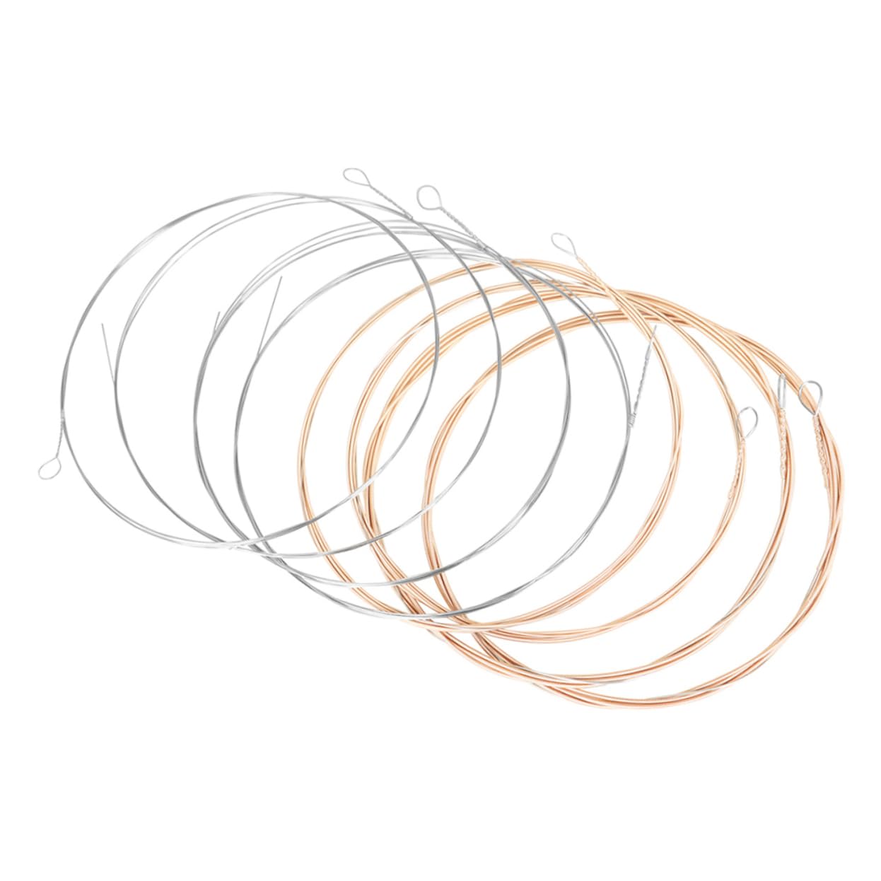 OFFSCH 8Pcs Phosphor Copper Mandolin Strings Durable and Smooth Replacement Strings for Mandolin Players Convenient present for Music Lovers Easy to Install and Carry