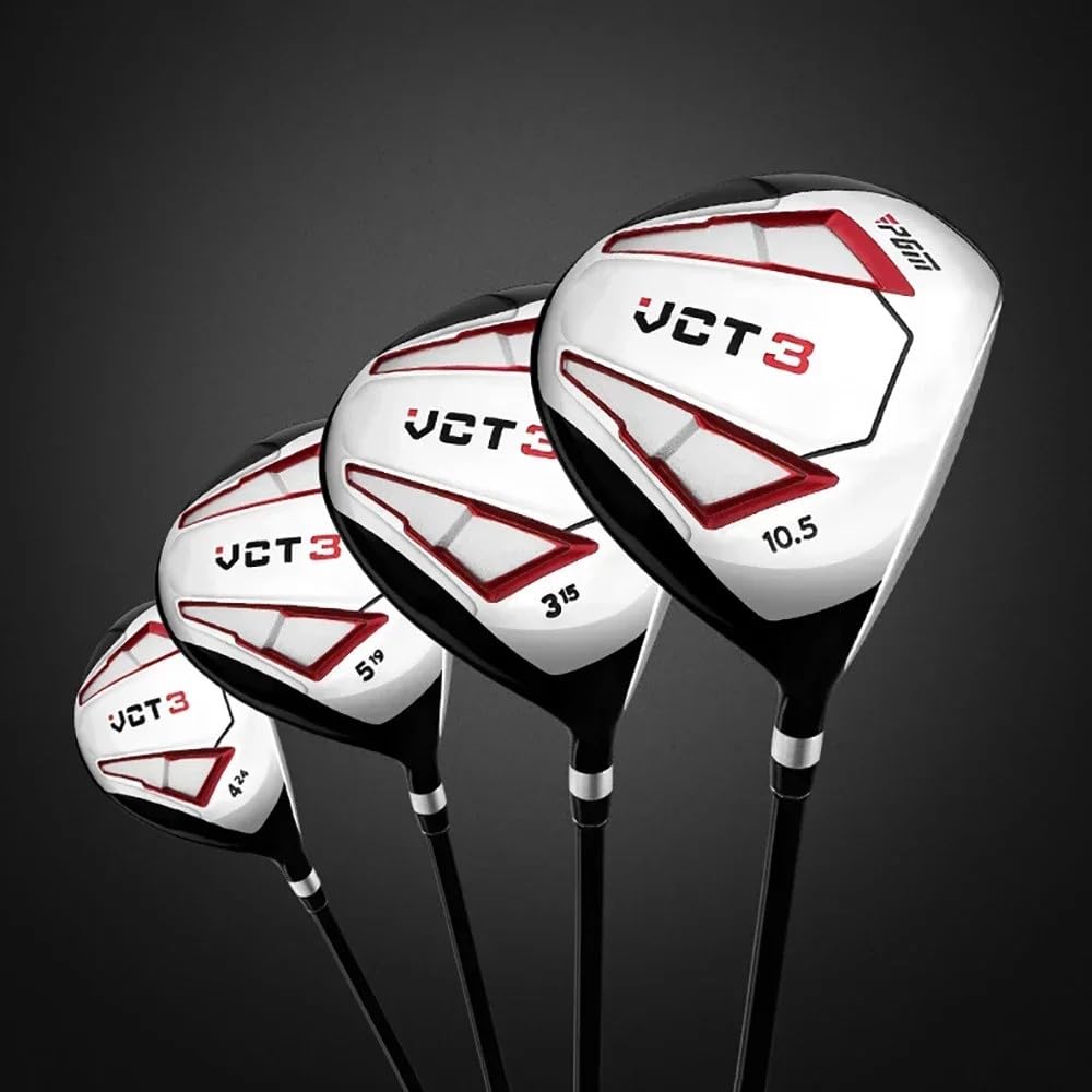 Palo de golf de madera y hierro híbrido n.º 1/3/5, compacto de 430 cc, para deportes y exteriores, para hombres y mujeres jugadores