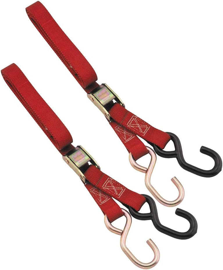 BikeMaster Standard Tie Downs | 1" x 72" | Red | 100500