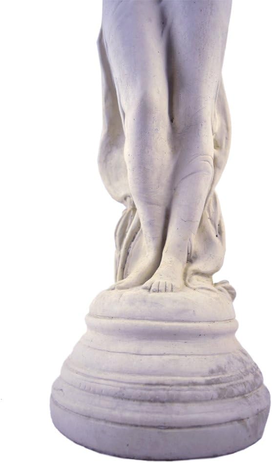 Classic Victorian Style Girl with Dove Cast Stone Garden Muse Statue, 28", American Made