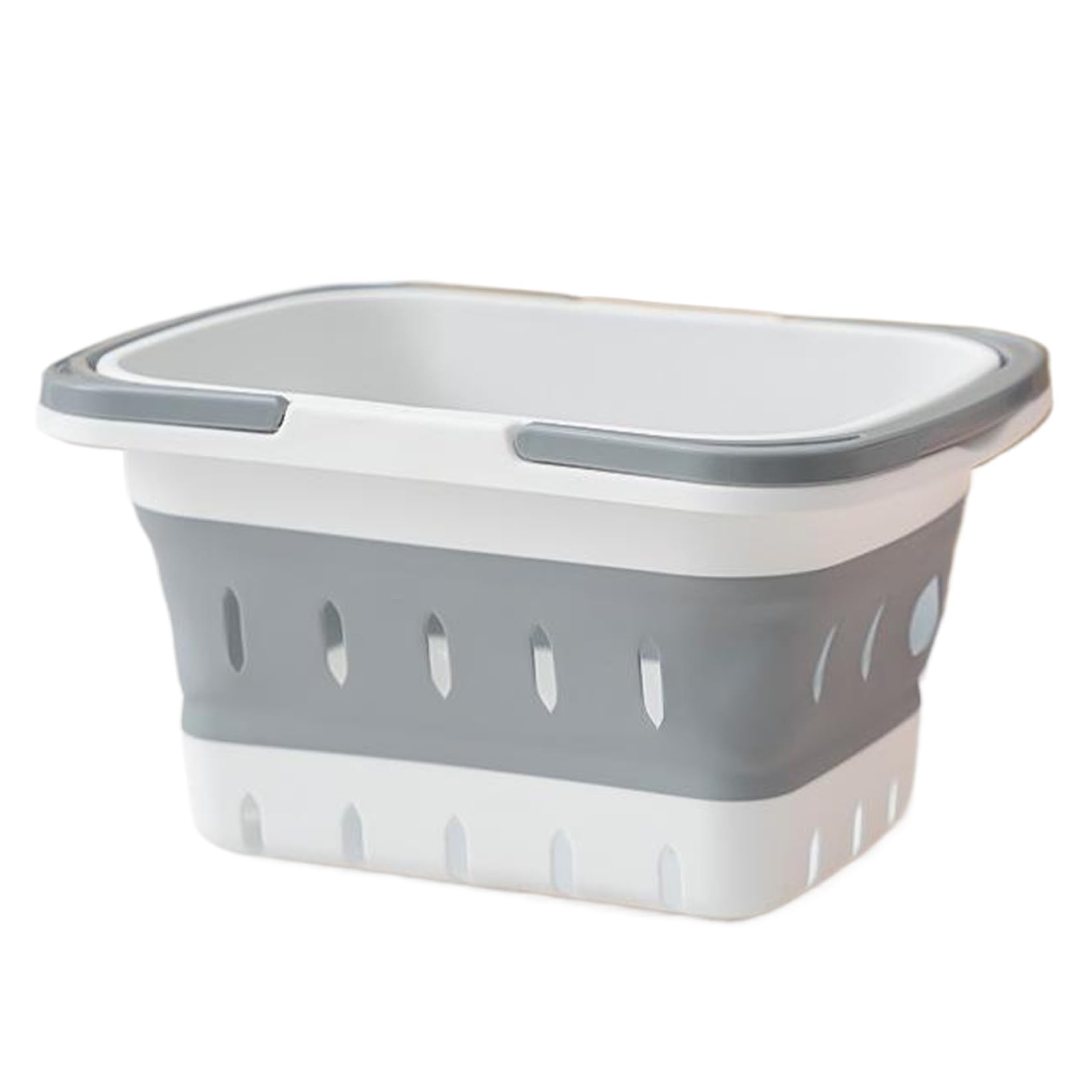 Hintyne Shower Caddy Dorm Bathroom Basket Portable Shower Basket Collapsible Plastic Storage with Handles & Draining Holes, Box Organizer Bin