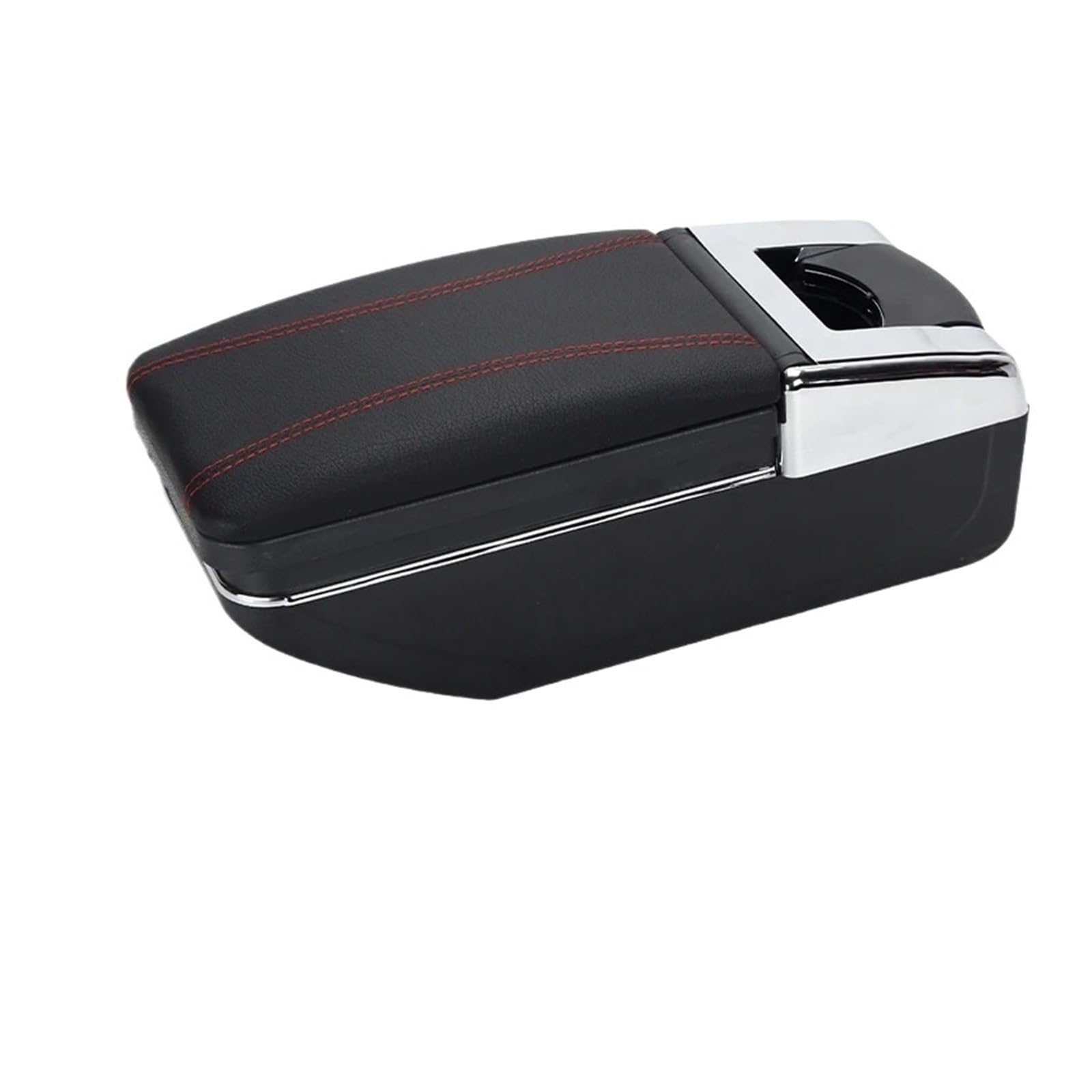 UMDJJU For Peugeot 207 Car Armrest Box Central Storage Interior Retrofit Accessories Car Centre Console Armrest Box(A1 red line NO USB)