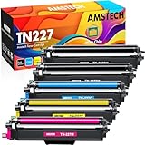 Amstech Compatible Toner Cartridges Replacement for TN227 TN-223BK/C/M/Y Toner Cartridge 5 Pack Compatible for Brother TN-227BK/C/M/Y TN223 MFC-L3750CDW MFC-L3770CDW HL-L3270CDW MFC-L3710CW Printer