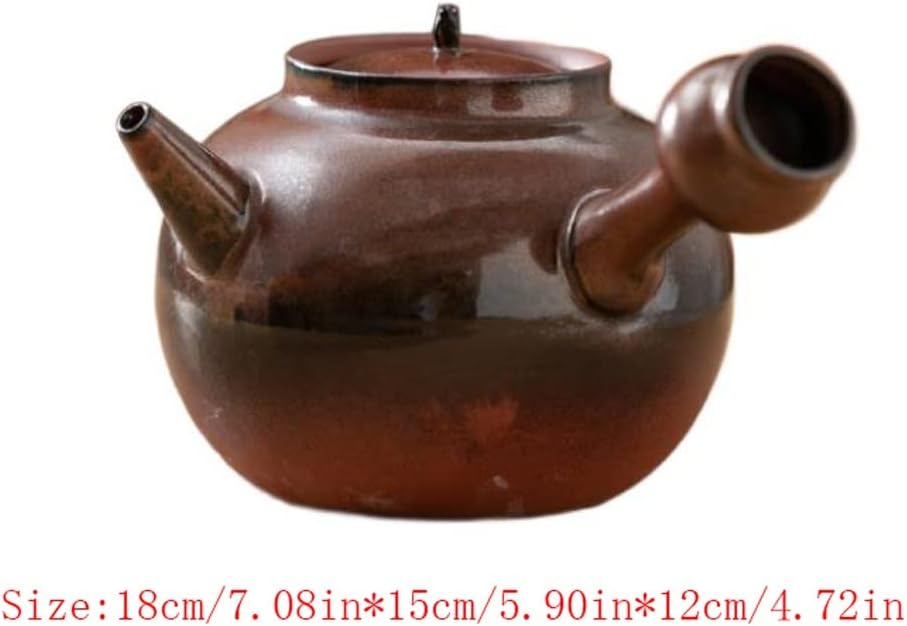 着色金彫刻浸漬急須赤窯可変燃焼茶茶器家庭用工芸品急須