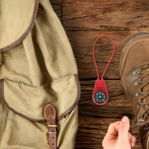 Brújula pequeña portátil 20 piezas FUOYLOO para camping y senderismo miniatura 6