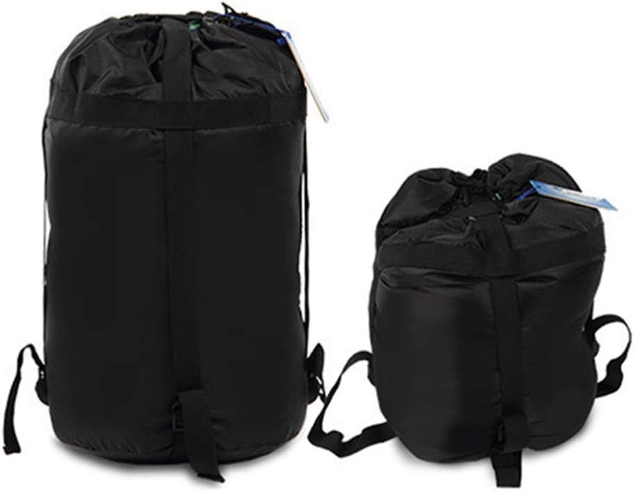 BESPORTBLE Compression Stuff Sack for Sleeping Bags Capacity for Camping Hiking and Backpacking Easy to Carry Black s