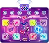 Bambini Tappetino da Ballo con 8 LED,Tappeto da Ballo con Bluetooth per...