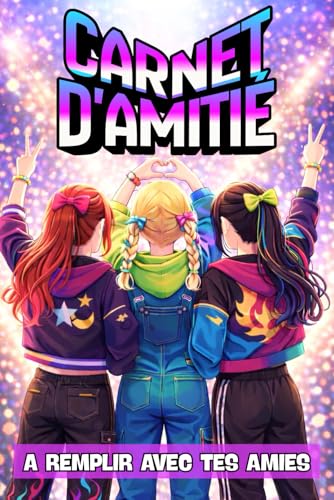Carnet d'Amitié: EN COULEUR | Cahier d'amitié à personnaliser et à compléter avec tes meilleures amies, BFF | Journal intime de copines | Idée de cadeau anniversaire, noël pour fille