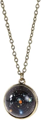 Amazon.com: Collar JczR.Y con dije de ocho planetas, bola de cristal de  doble cara, universo, galaxia, sistema solar, collar de estrellas  guardianas, para mujer, aleación : Ropa, Zapatos y Joyería