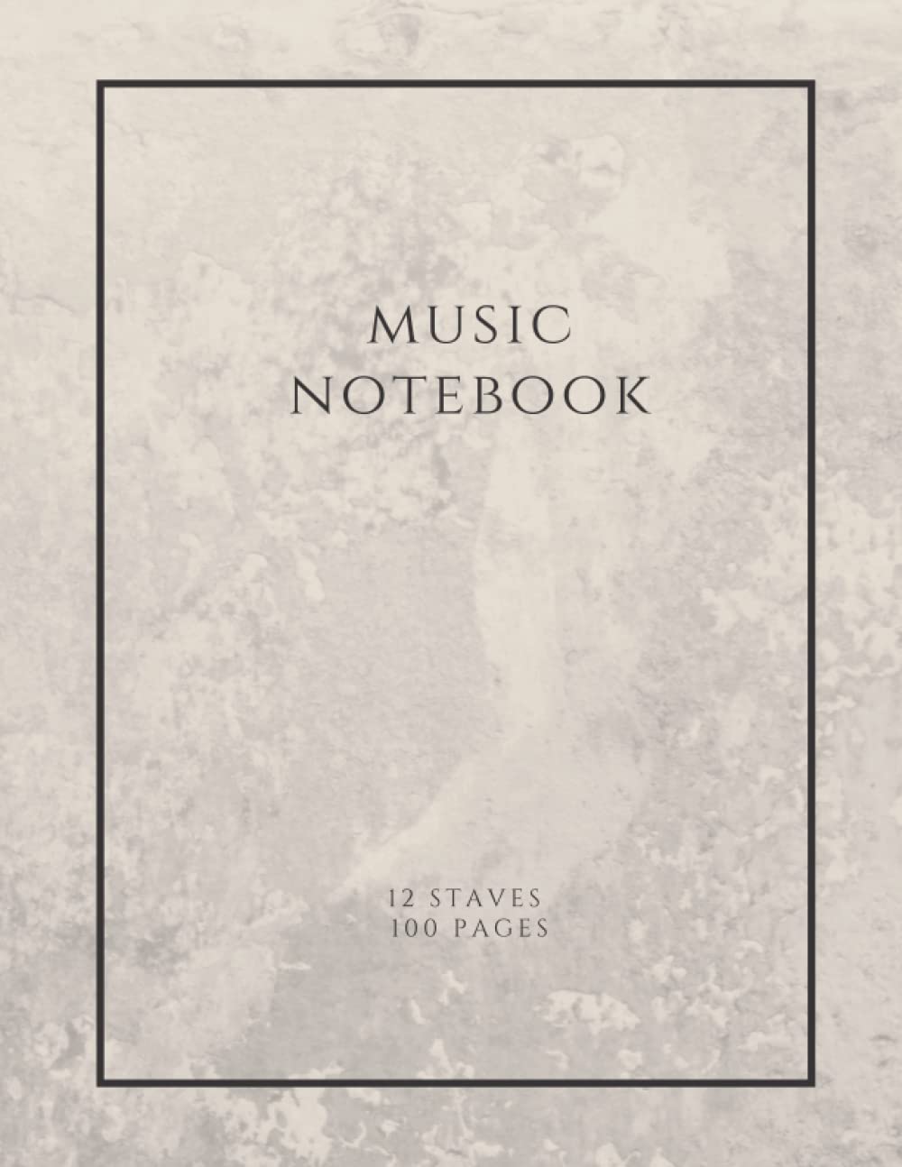 Cahier de musique avec papier portées pour partition et composition