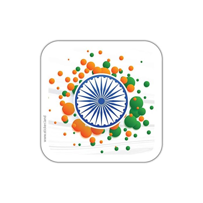 Buy Stickerland India Stickers Indian Tricolor Flag Laptop, Car