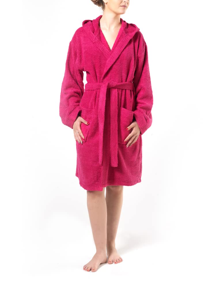 Top Towel - Élégant - Peignoir pour Femme et Homme 100% Coton, 500 g/m² - Option Capuche ou Sans Capuche - Doux et Absorbant pour Douche, Spa et Piscine