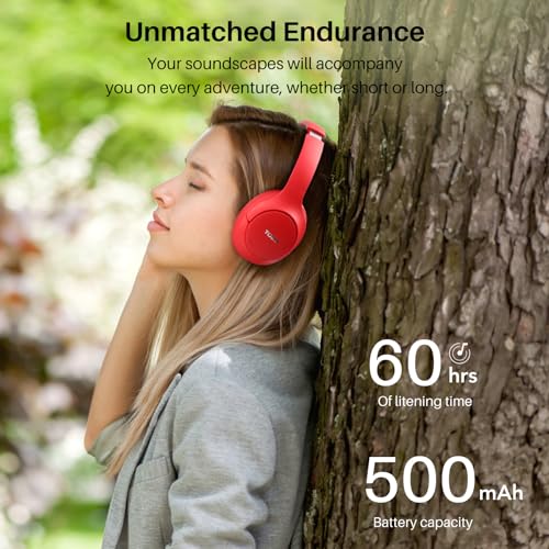 image for TOZO HT2 Hybrid Active Noise Cancelling Headphones, Wireless Over Ear 