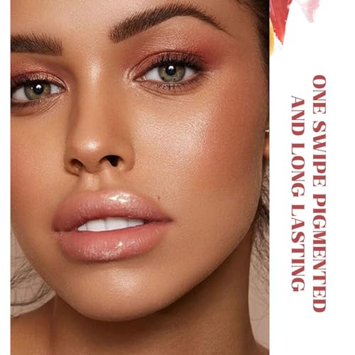 Trendyfave Hydrating Lip Gloss Lip Plumper Glossier Lip Oils Glitter Lip Glow Oil, Moisturizing Lip Plumping Long Lasting Tinted Lip Balm Pink Lipgloss No-Sticky Lightweight - Image 8