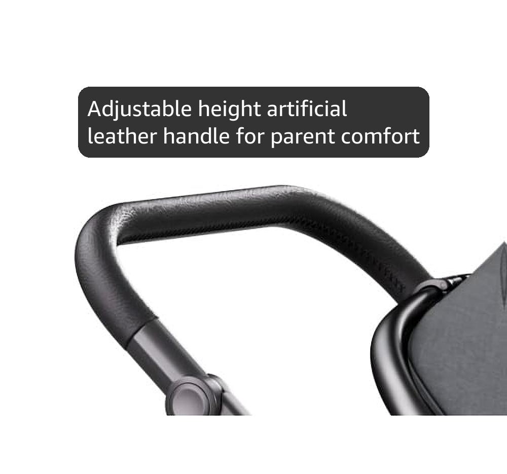 Mompush Baby Stroller, Convertible 2-in-1, Infant Car Seat Compatible, Includes Adapter - Sturdy Full-Size Infant Stroller for Family Adventures