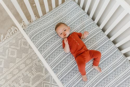 Image of Copper Pearl Premium Knit Crib Sheets for Boys and Girls - Breathable, Soft, Fitted for Standard Mattresses - Baby Registry or Shower Gift - Westyn