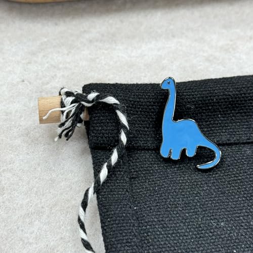 Image of KILIPOL Blue Dinosaur Enamel Pin Cartoon Animal Brooches Badge Funny Enamel Lapel Pin Clothes Bag Backpacks Lapel Badge Brooch Pn
