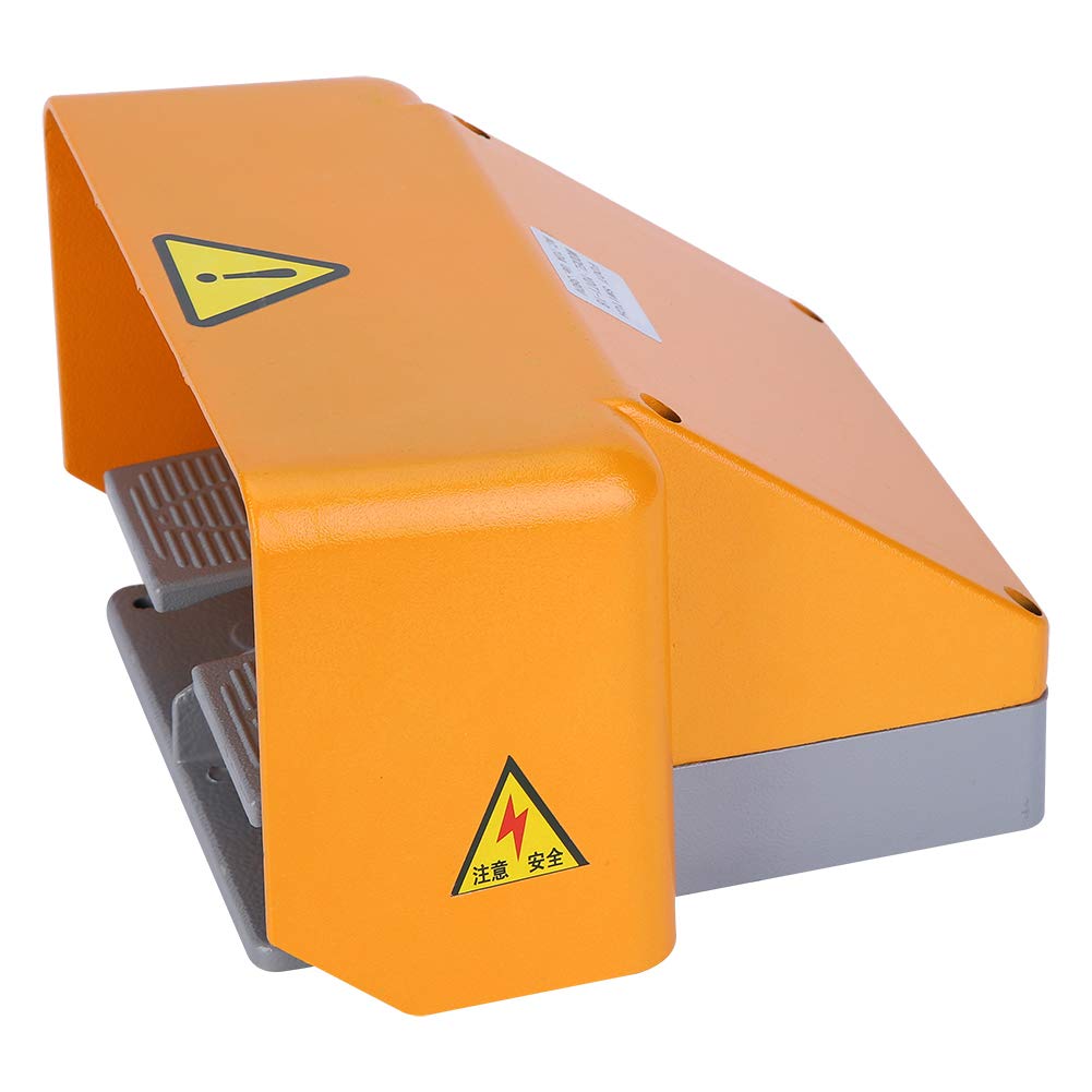 Interruptor de pedal YDT1-18 Interruptor de pedal doble, Interruptor de pedal pequeño, Buen rendimiento para tornos, equipos industriales