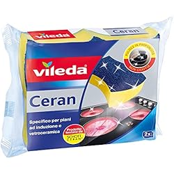 Vitrocerámica Schott Ceran Precio Vileda 153104 vitrocerámica Esponja para cocinas de inducción y vitrocerámica, 2 Unidades, Otro, Multicolor, 19 x 14 x 5.4 cm, 2 Unidad