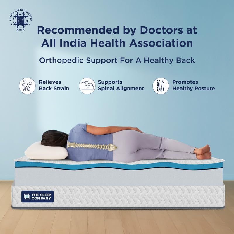 Image of Orthopedic Grid Mattress | Doctor-Recommended Support for a Healthy Back | Patented SmartGRID Technology | Medium Firm | 10-Year Warranty | King Size Bed Mattress | 75x72x6