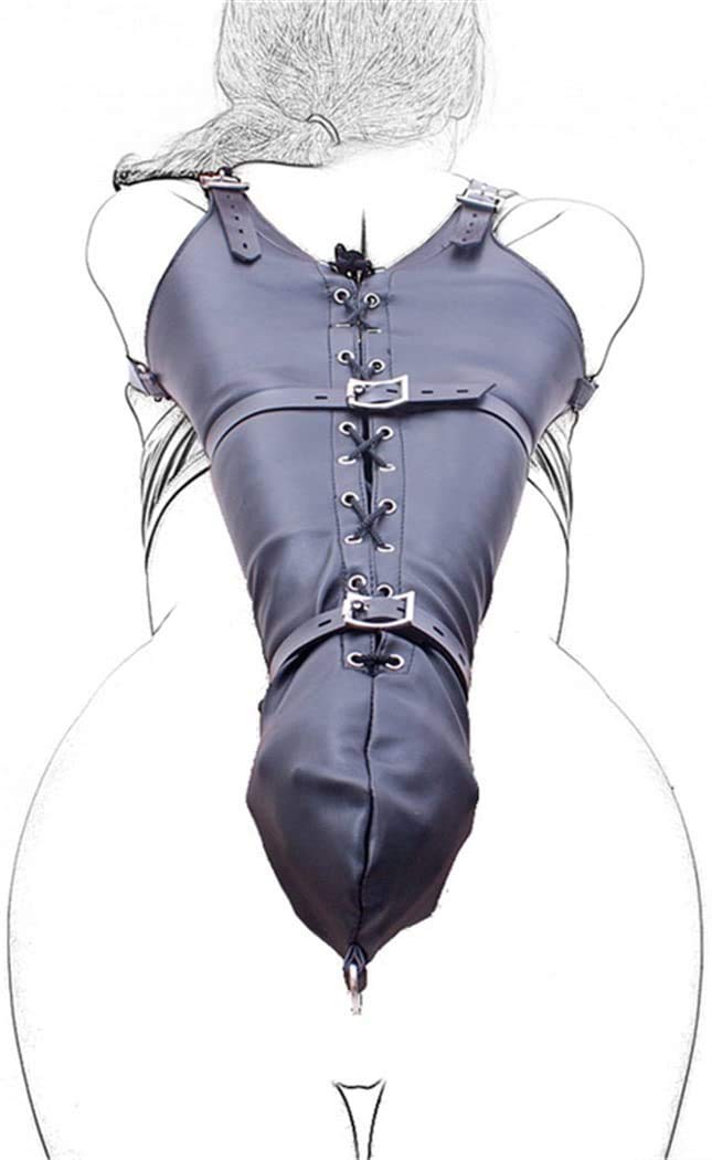 SXOVO Brassards Sangles de bondage en cuir Menottes de bondage Système de retenue SM Fetish Sex Toy (Noir)
